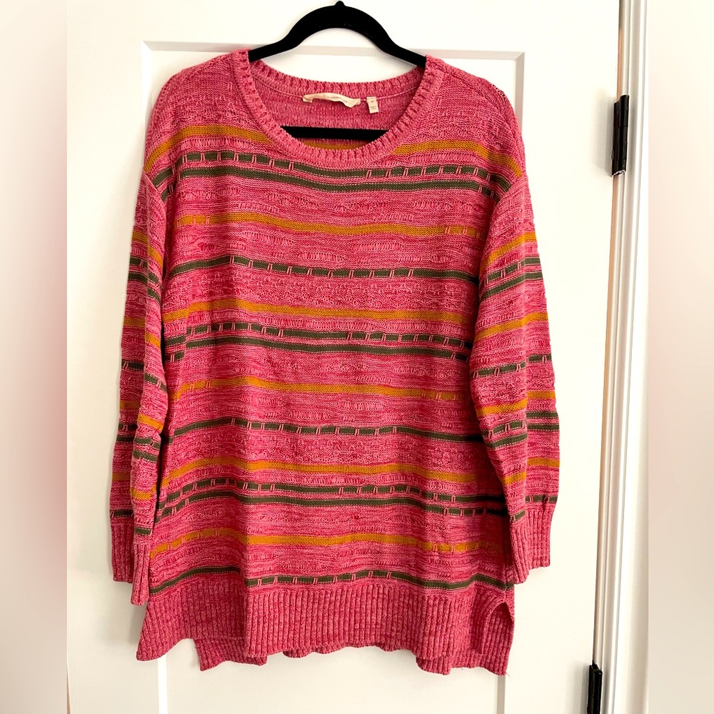 Soft Surroundings long sleeve cotton sweater.